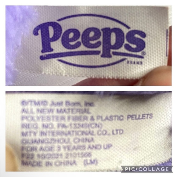PEEPS Purple Bunny Plush - Picture 5 of 12